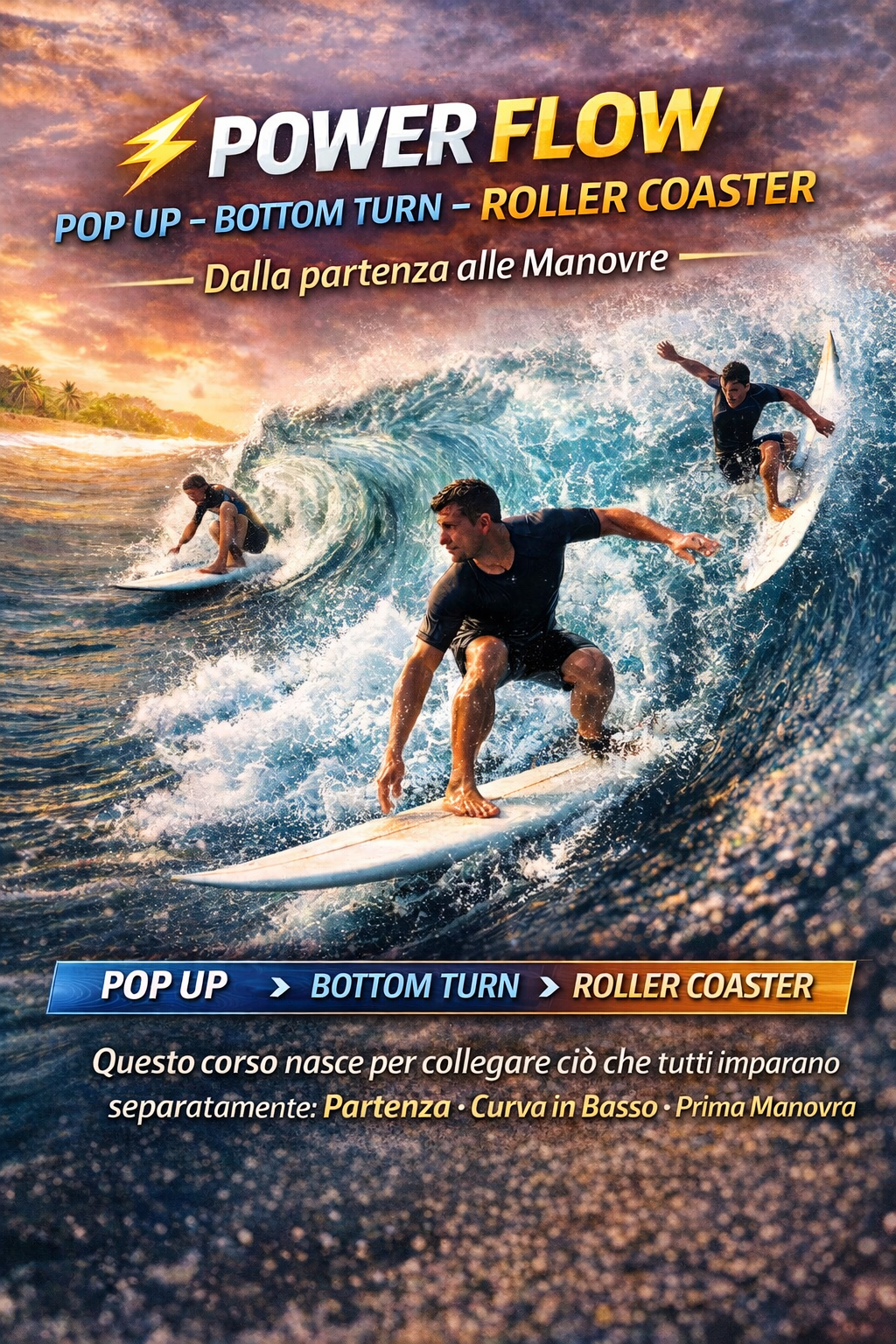 POWER FLOW™- POP UP – BOTTOM TURN – ROLLER COASTER