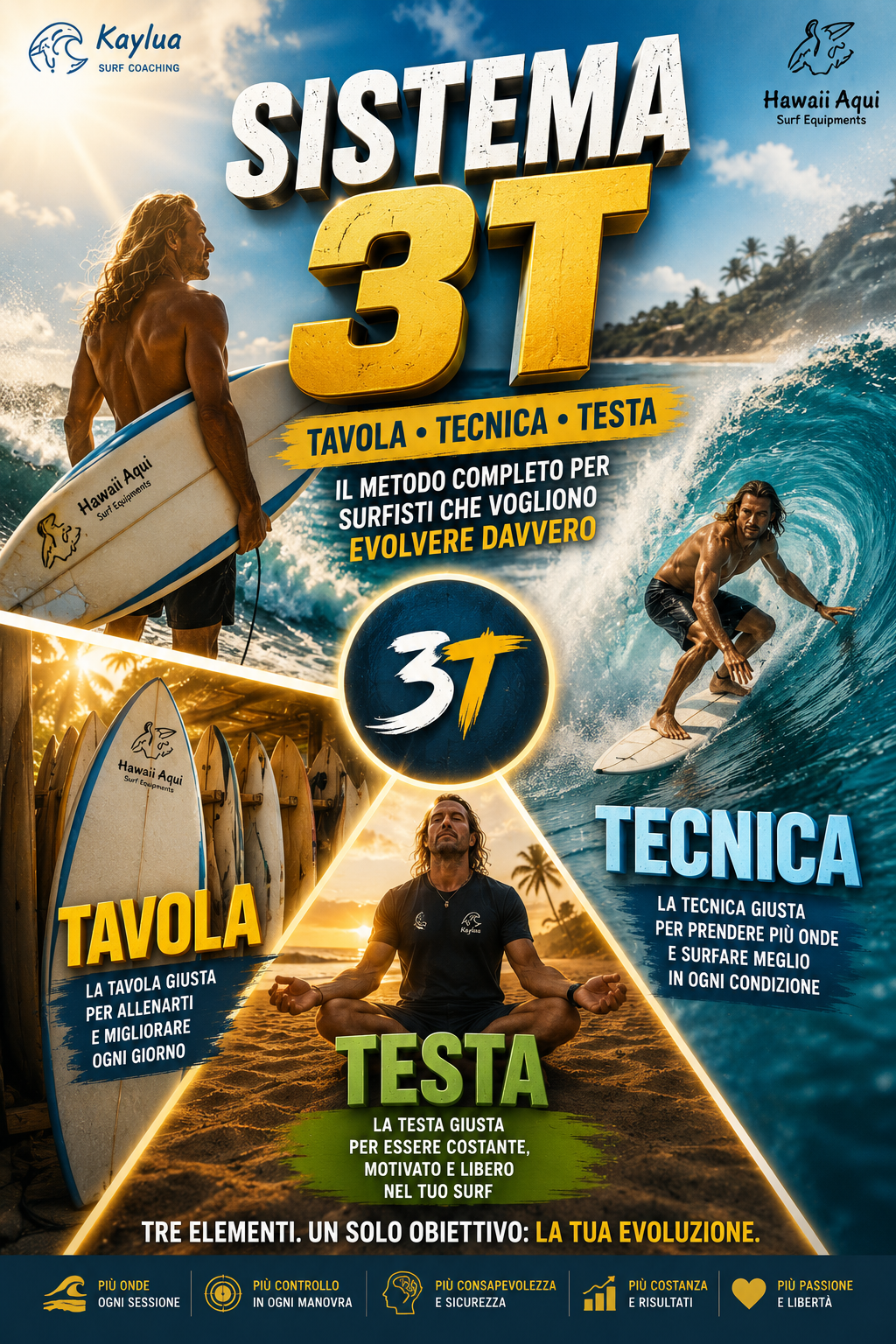 SISTEMA KAYLUA 3T™ - Surf Builder + Fast Trainer - RATEIZZABILE